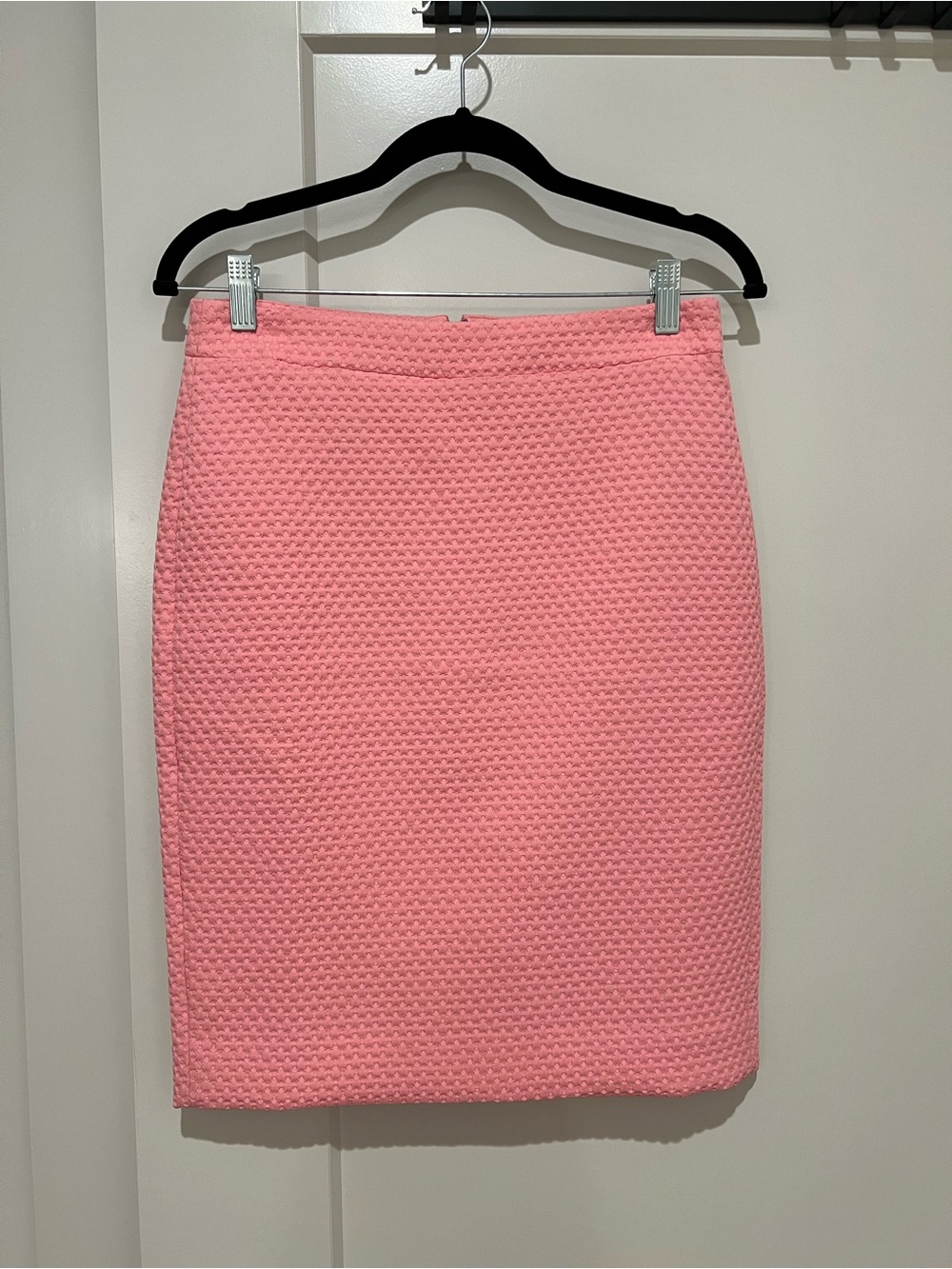J. Crew Pink Textured Pencil Skirt